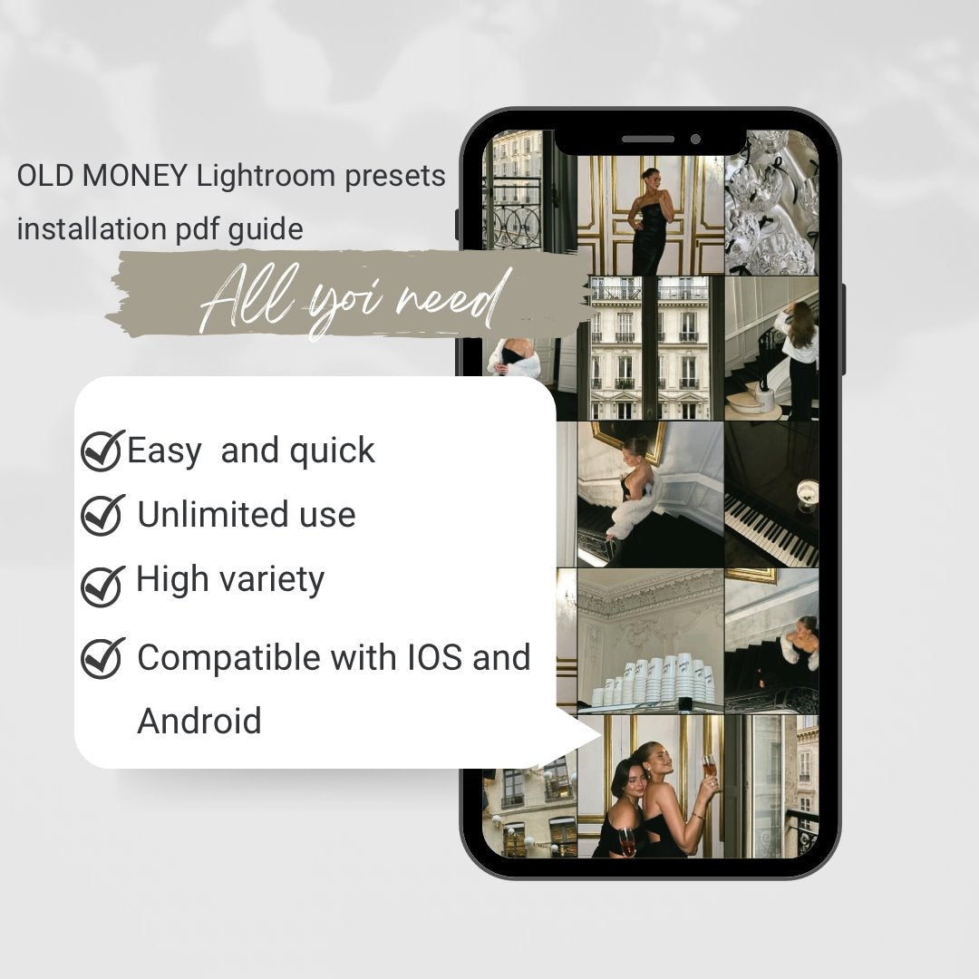 Old money Presets edital