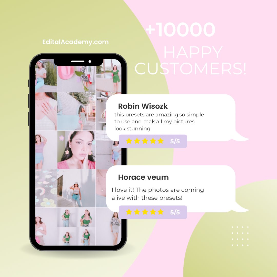 Pastel presets edital