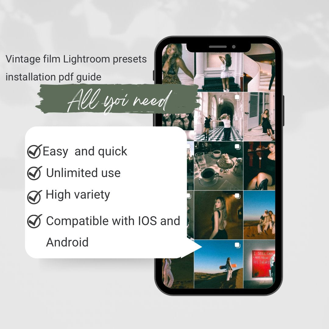 Vintage film Presets edital