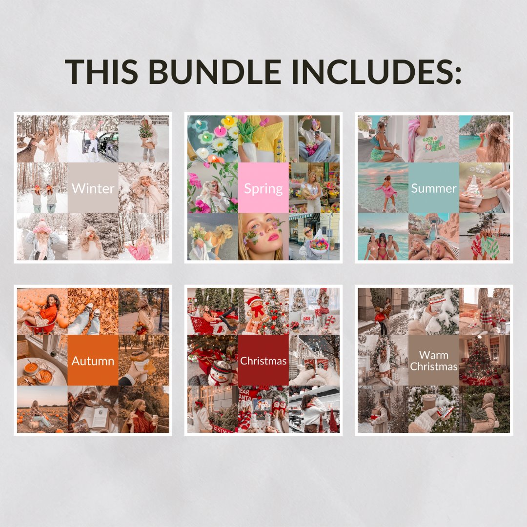 Seasonal Presets Bundle edital 