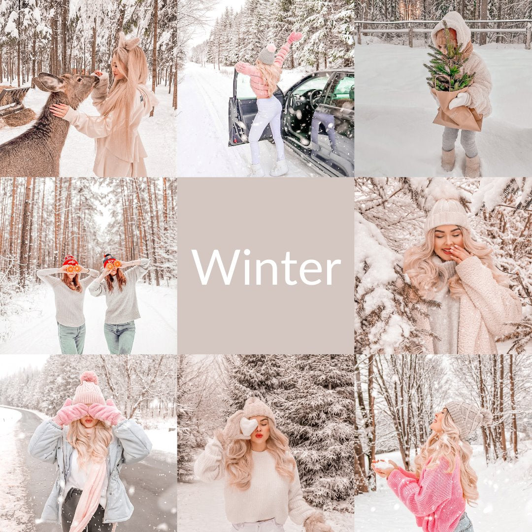 snowy winter presets edital 